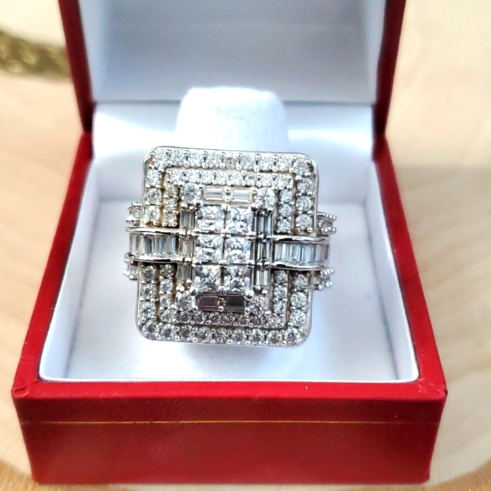 Watch Video / Sterling Silver 925 Ring / Wedding / Engagement / Cocktail